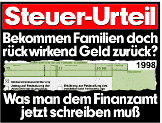 Steuer-Urteil: Bekommen Fanilien doch rückwirkend Geld zurück